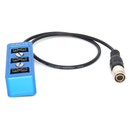 Hirose 4Pin Power Out to 3 Port D-tap/P tap Splitter Cable for Sony F5 F55 FS7 Camera