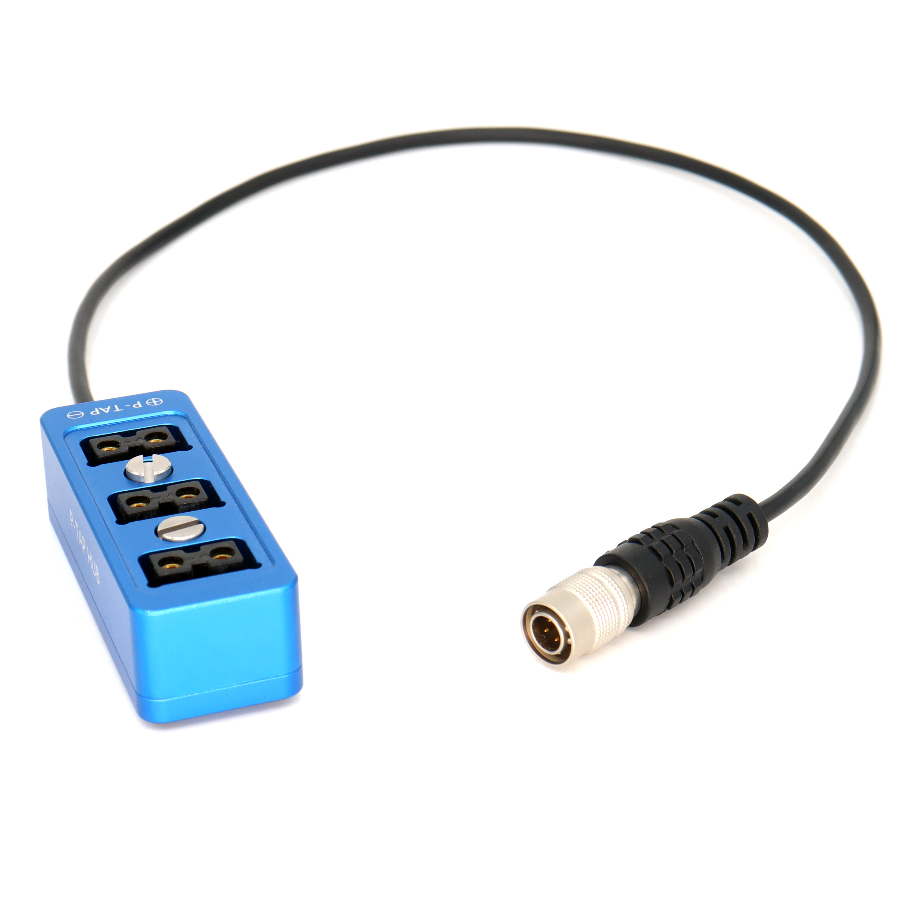 Hirose 4Pin Power Out to 3 Port D-tap/P tap Splitter Cable for Sony F5 F55 FS7 Camera