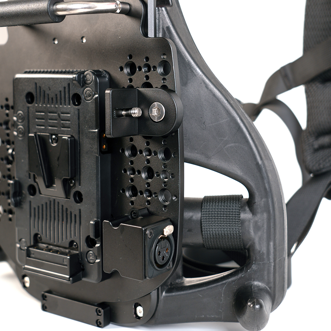 Outdoor Live Streaming Broadcast Backpack Plate Vest For V-Mount B-mount Battery Clamp Power Output Supply Wireless Video