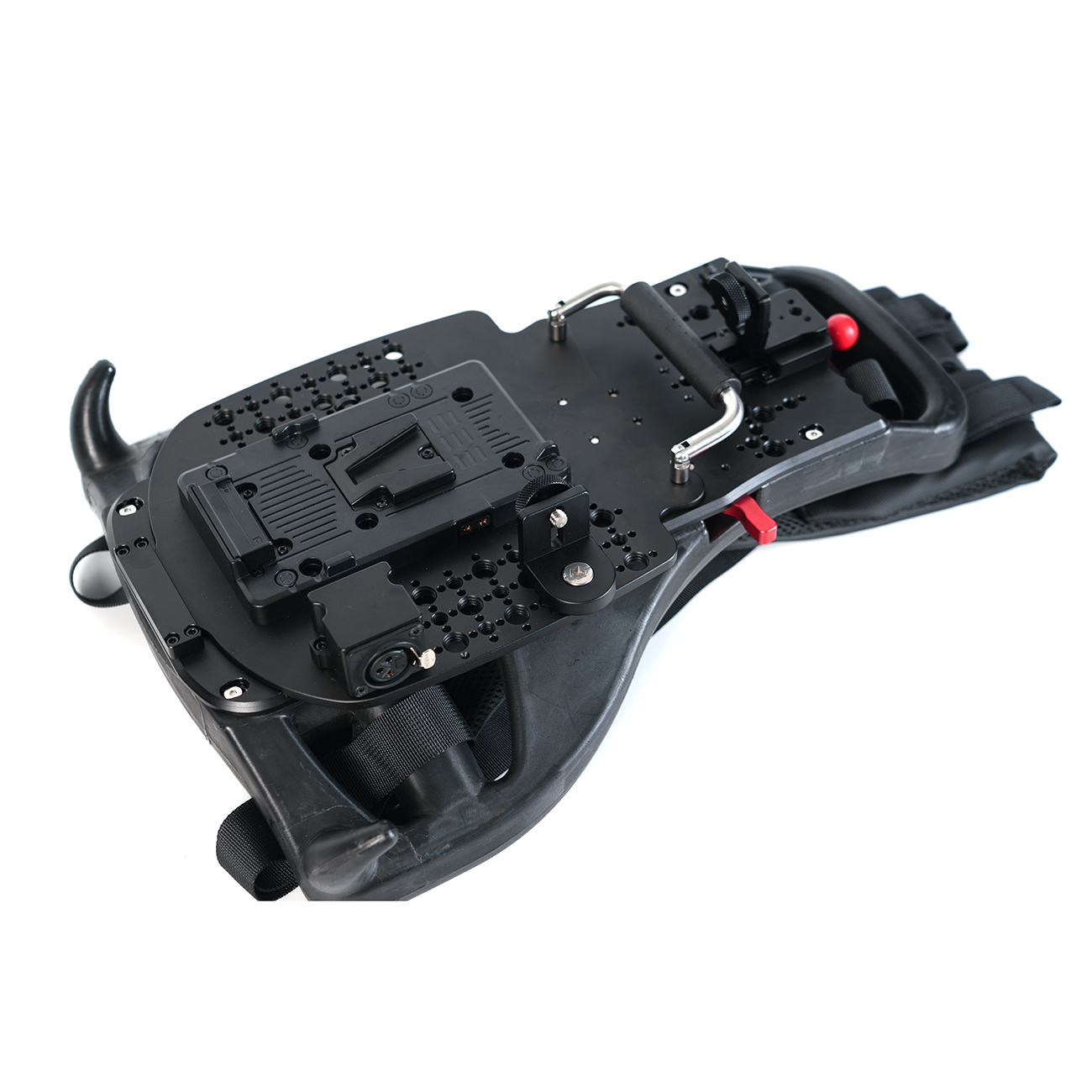 Outdoor Live Streaming Broadcast Backpack Plate Vest For V-Mount B-mount Battery Clamp Power Output Supply Wireless Video