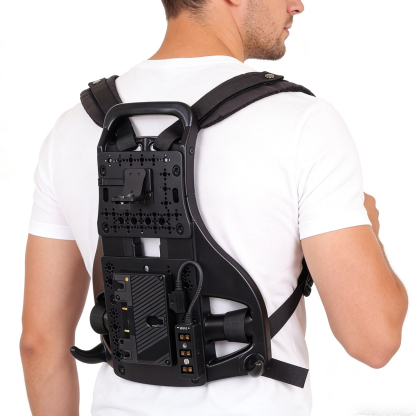 Video Outdoor Live Streaming Broadcast Backpack Plate Vest For V-Mount/Gold-Mount Battery