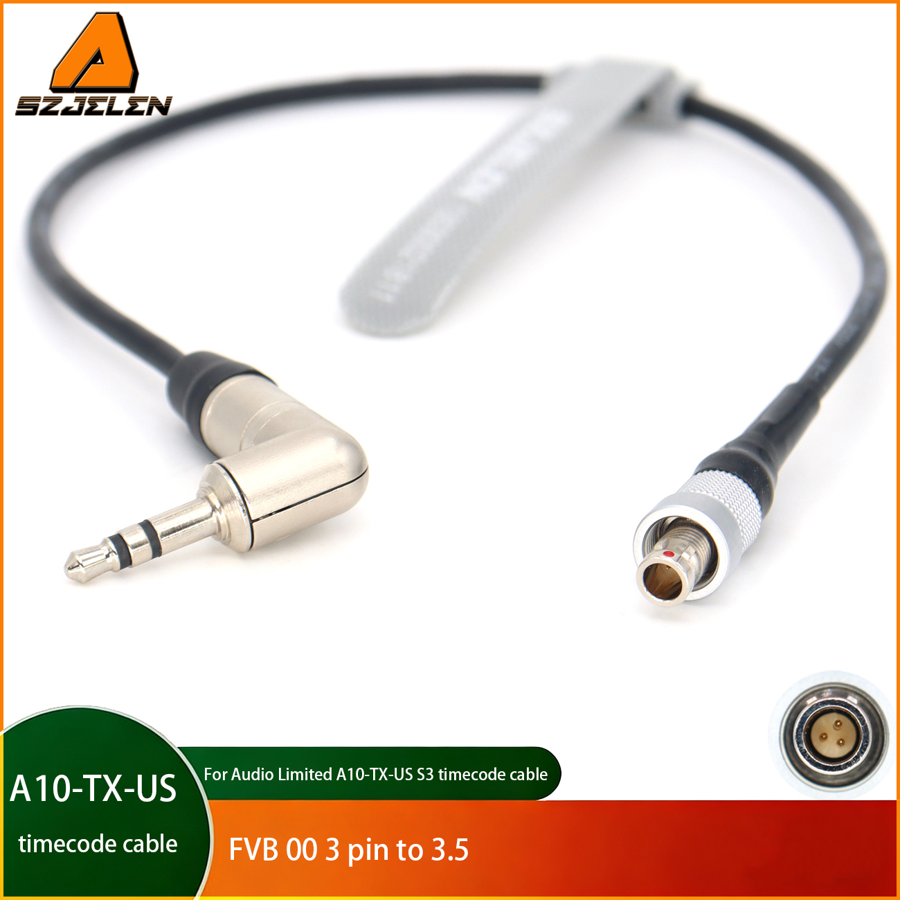Timecode Cable Audio Limited A10-TX-US S3 FVB 00 3Pin to 3.5mm