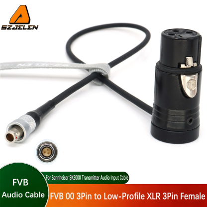 Sennheiser SK2000 Transmitter Audio Input, Connector FVB 00 3 Pin Male Plug to XLR 3Pin Female Cable