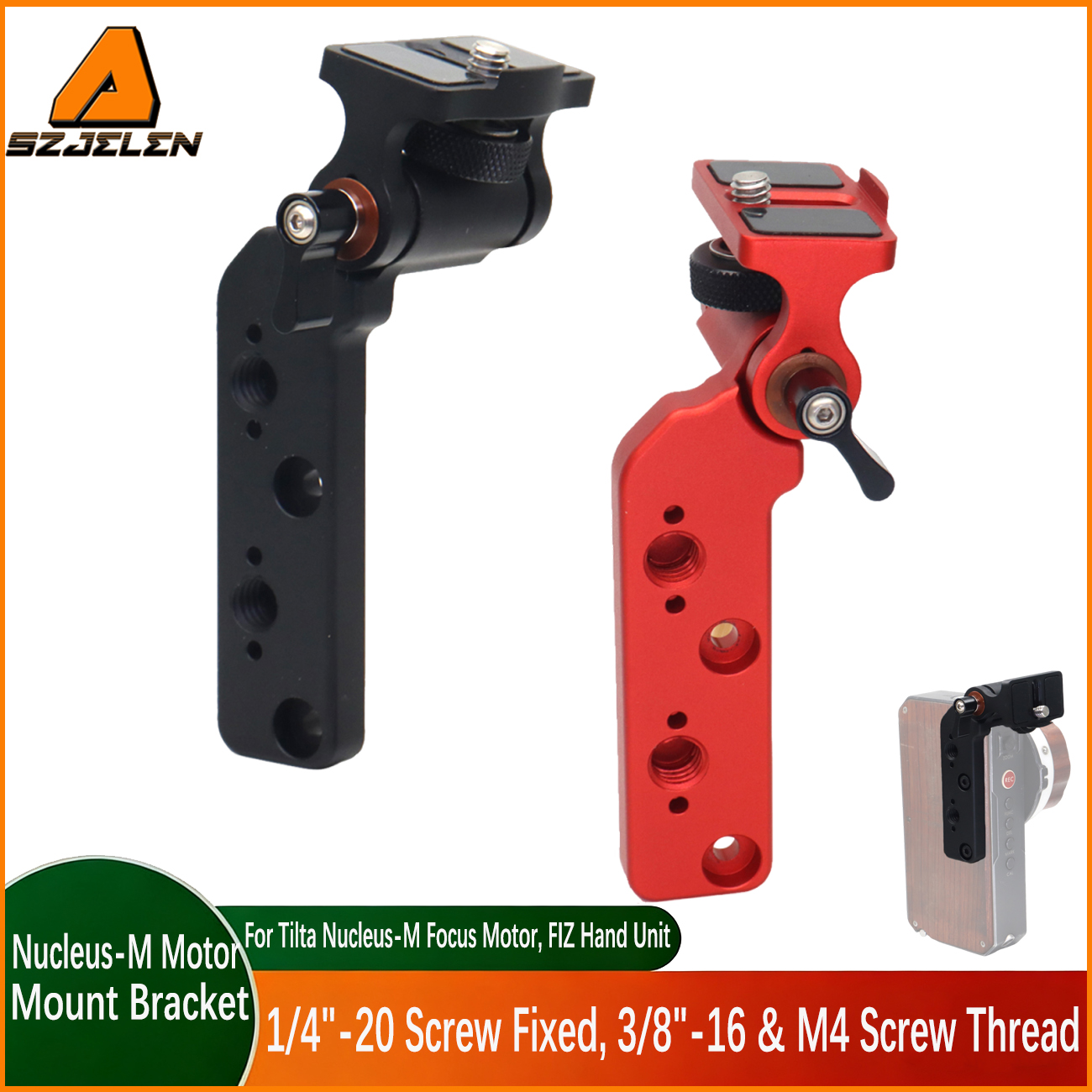 Nucleus-M Mounting Bracket, 1/4 Screw Fixed Monitor Bracket for Nucleus-M Motor