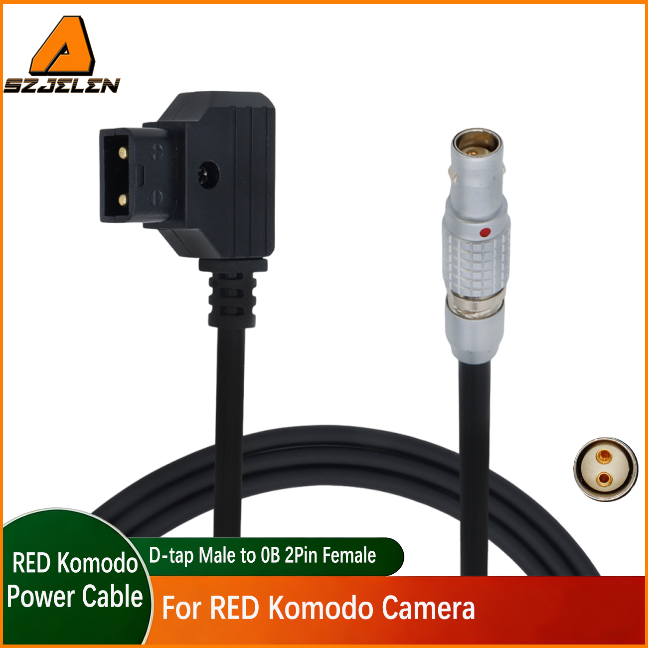 Komodo Power Cable D-tap to 0B 2Pin Female for RED Komodo