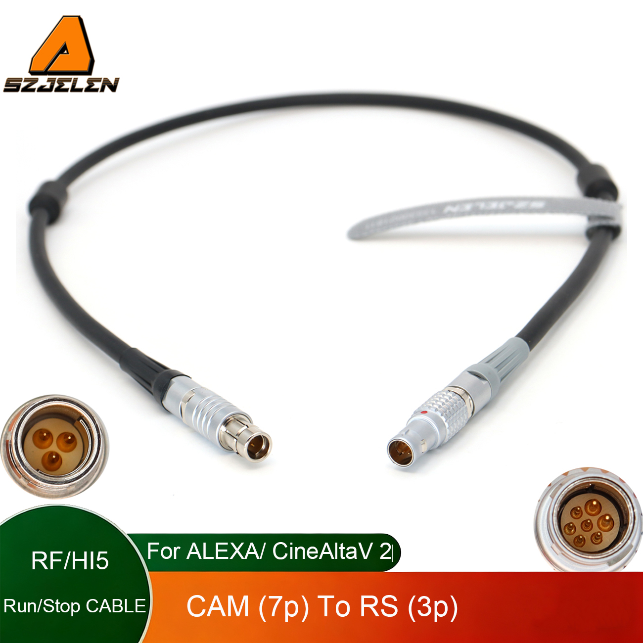 ARRI cforce RF Hi5 motor 7pin to RS 3pin for ARRI ALEXA LF AMIRA SONY CineAltaV SUN/STOP Power Cable