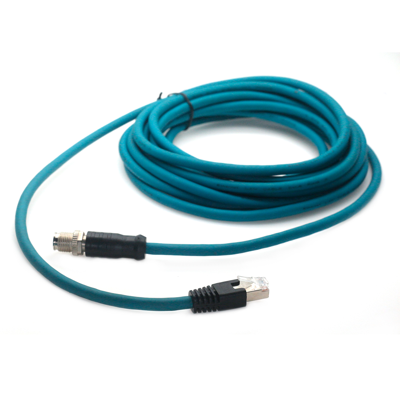 M12-X-8 Pin to RJ45 Connector Cable IP67 24 AWG Industrial Ethernet Cable Type X for Cognex Cable Signal Transmission Line