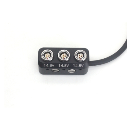 D-tap to 3 Port RS 3Pin Female Power Supply Splitter Cable for Photography Power