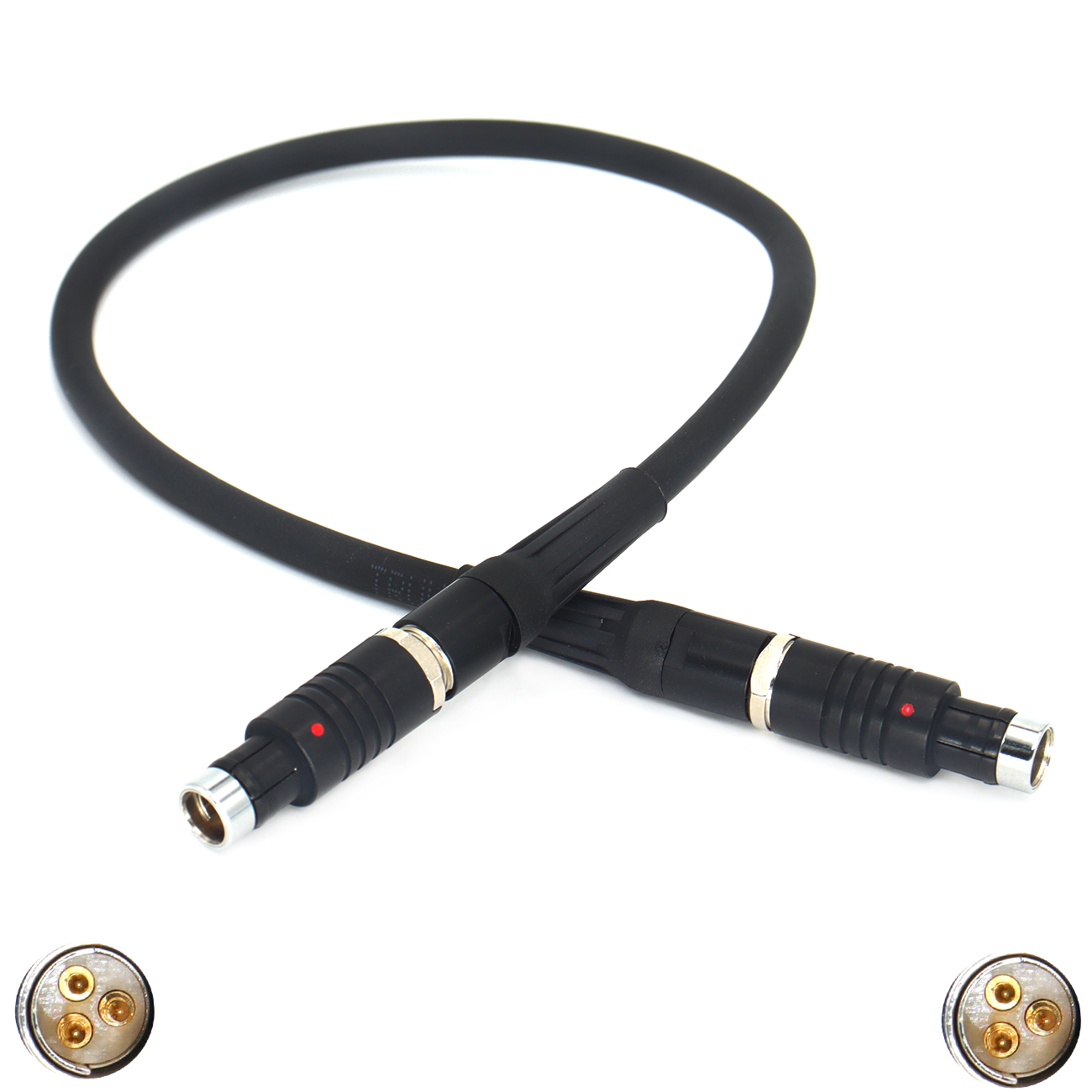 Power Cable RS 3Pin(Black) Male to RS 3Pin(Black) Male for SONY CineAlta Cable