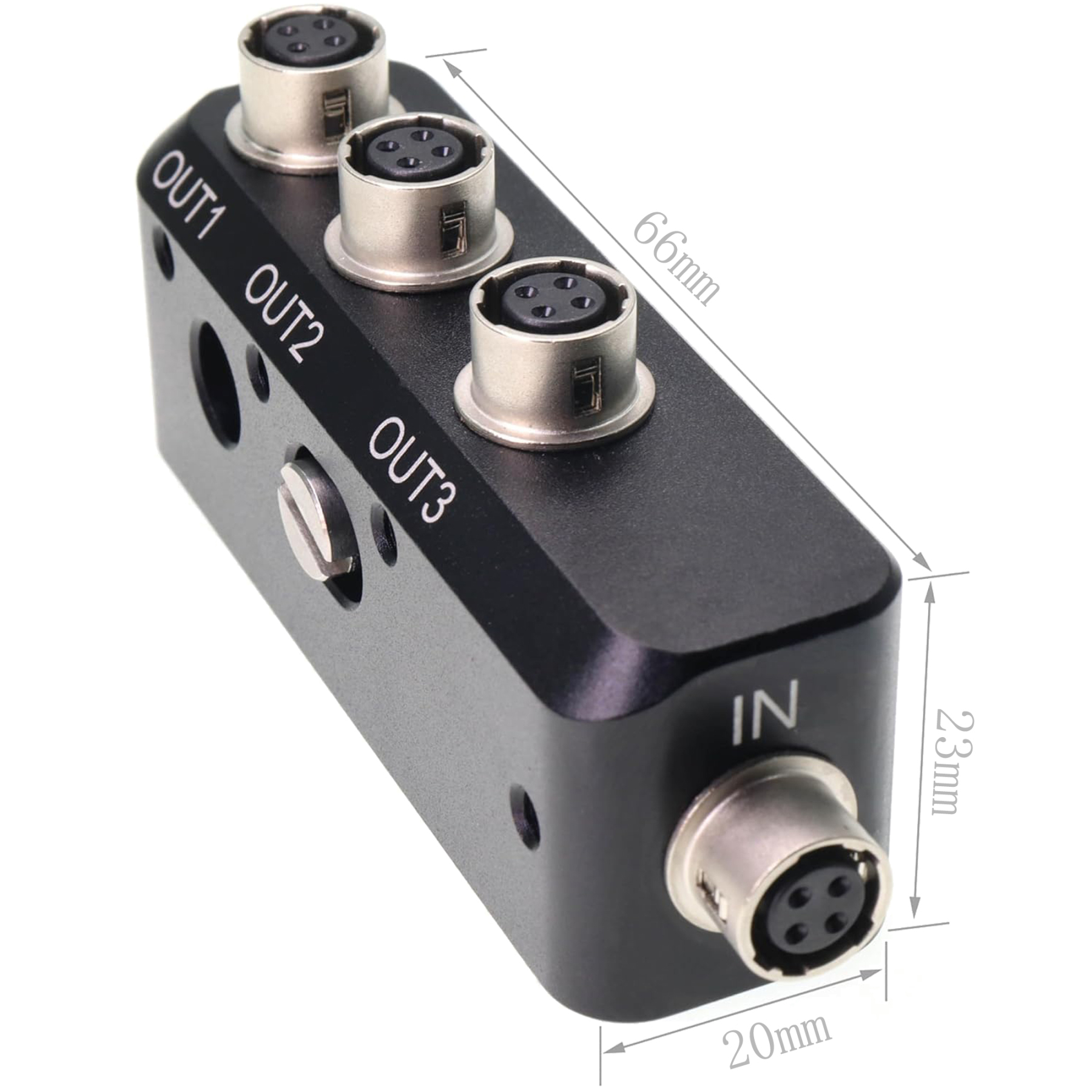 Hirose 4Pin Female to 3x 4Pin Female Power Three Way Splitter Camera Power Distributor