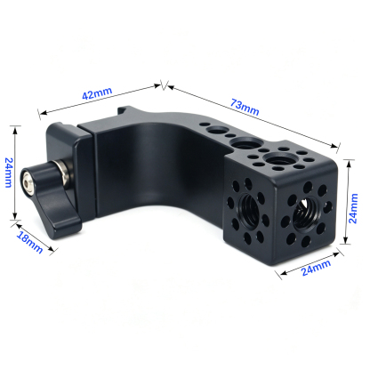 3/8" Screw Thread Square Expansion Block to NATO Clamp Extension Adapter