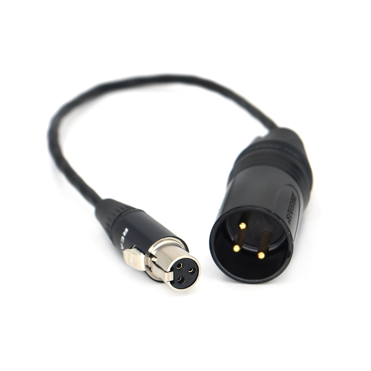 XLR 3Pin Male to Mini XLR 3Pin Female (TA3F) Adapter Audio Cable, Professional Audio Equipment