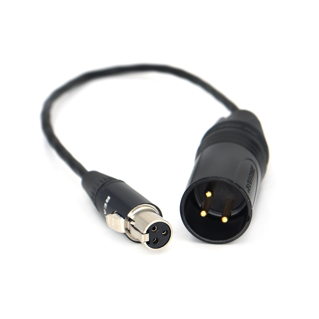 XLR 3Pin Male to Mini XLR 3Pin Female (TA3F) Adapter Audio Cable, Professional Audio Equipment