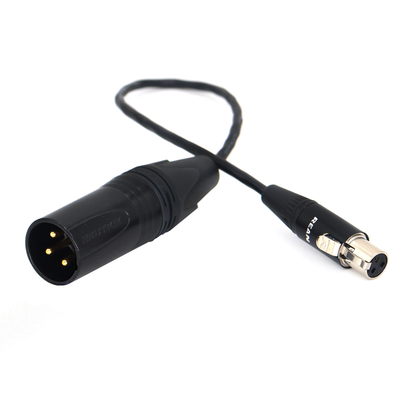 XLR 3Pin Male to Mini XLR 3Pin Female (TA3F) Adapter Audio Cable, Professional Audio Equipment