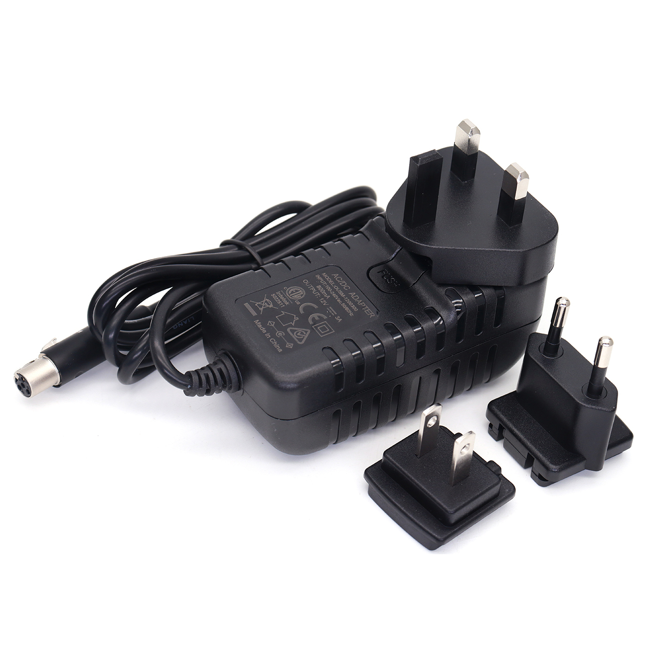 TA4F Power Cable 12V 3A Power Adapter for Tvlogic 055/056/058 Monitor