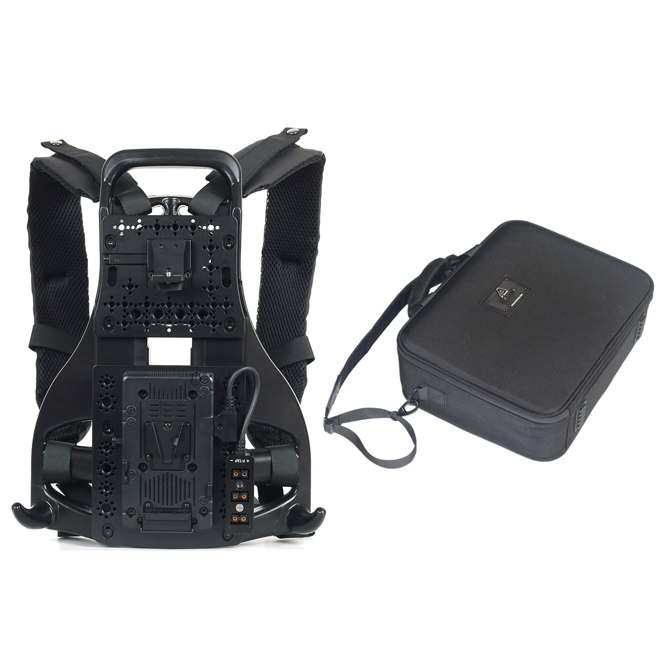 Video Outdoor Live Streaming Broadcast Backpack Plate Vest For V-Mount/Gold-Mount Battery