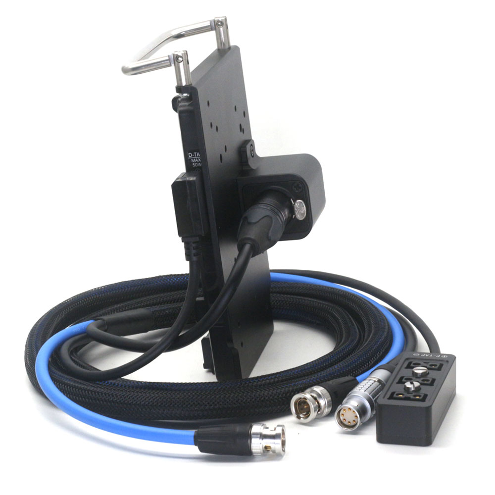 V-mount To XLR 4pin Power Output Handle fixing plate for ARRI mini miniLF, RED V-RAPTOR komodo X, SONY CineAlta Venic camera