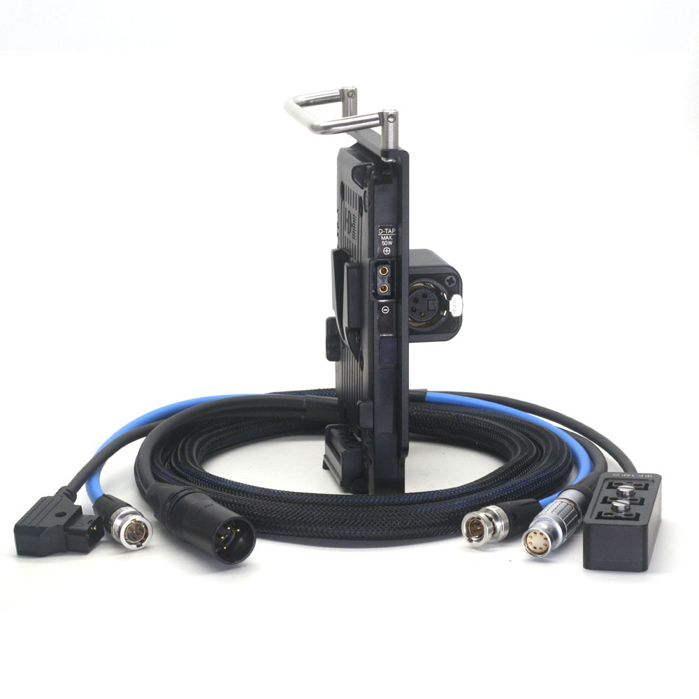 V-mount To XLR 4pin Power Output Handle fixing plate for ARRI mini miniLF, RED V-RAPTOR komodo X, SONY CineAlta Venic camera