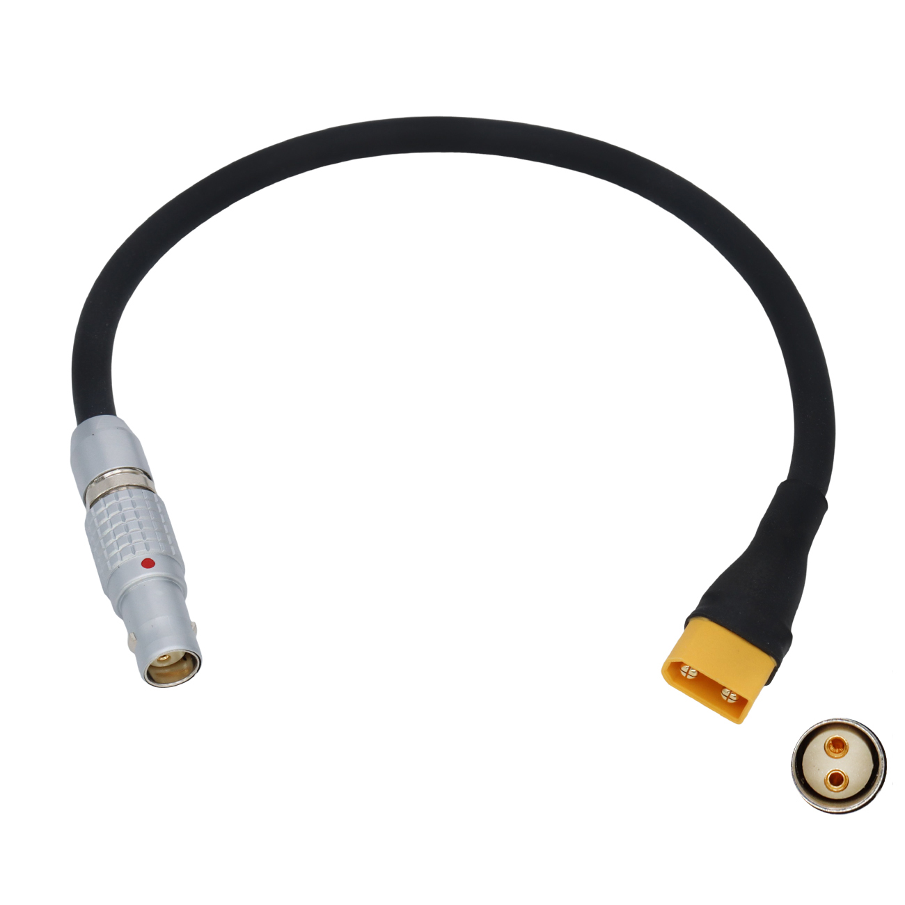 Power Cable XT30/XT60 Male Plug to 0B 2 Pin Female for RED KOMODO Camera