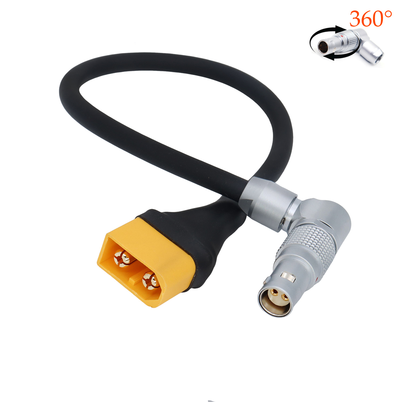Power Cable XT30/XT60 Male Plug to 0B 2 Pin Female for RED KOMODO Camera