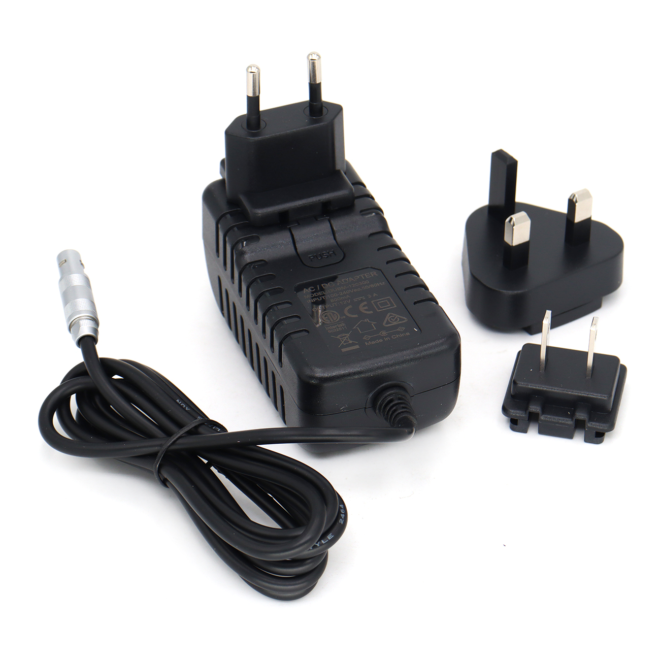 12V Power Adapter Cable FFA 0S 304 4Pin to Universal AC for Z CAM E2 Camera