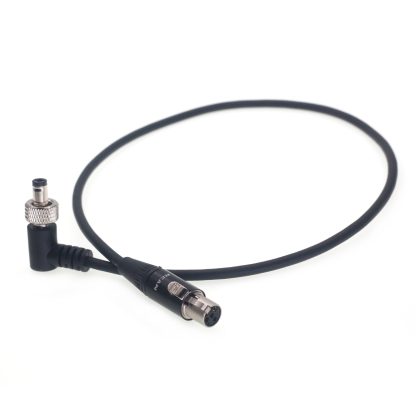 Power Cable TA4F Mini XLR 4Pin Female to Locking DC 5.5*2.5mm for Sound Devices 833/Scorpio