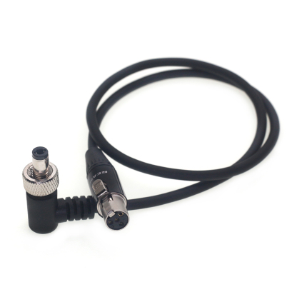 Power Cable TA4F Mini XLR 4Pin Female to Locking DC 5.5*2.5mm for Sound Devices 833/Scorpio