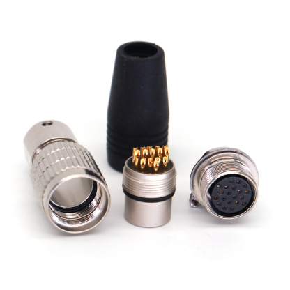 HR25-9TP 12/16/20Pin Plug Socket Power Cables, Industrial Camera Connector Male and Female, Female and Male