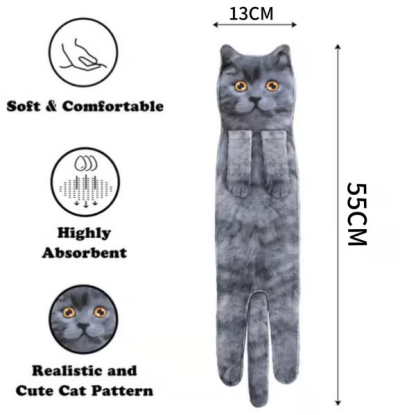 🎁 Early Christmas Sale 🎅 Funny Cat Hand Towels