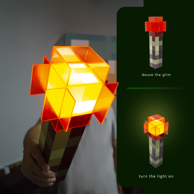 MC style  Pixel Lantern Night Lamp