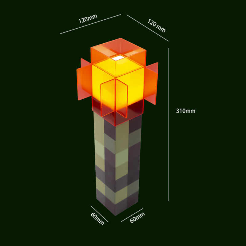MC style  Pixel Lantern Night Lamp