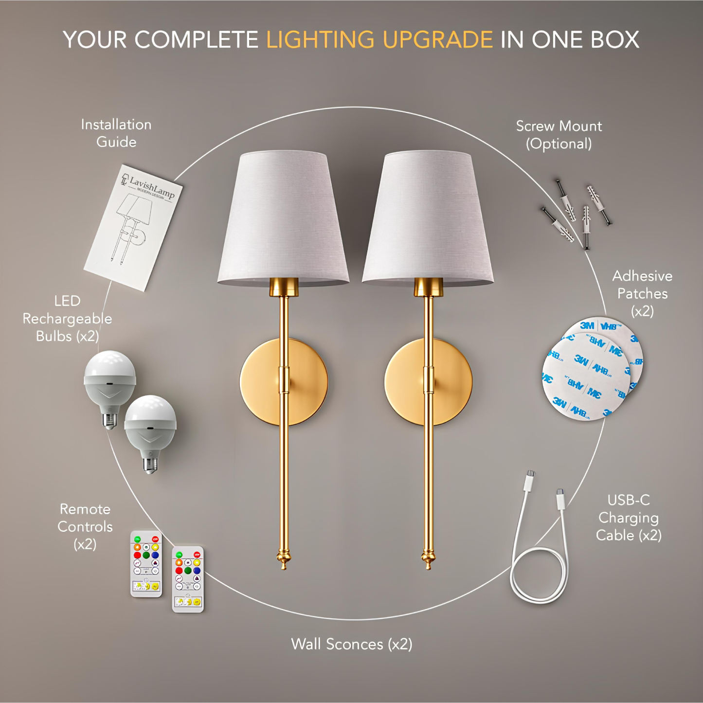 Modern Nordic Wall Lamp ( Set Of 2 )