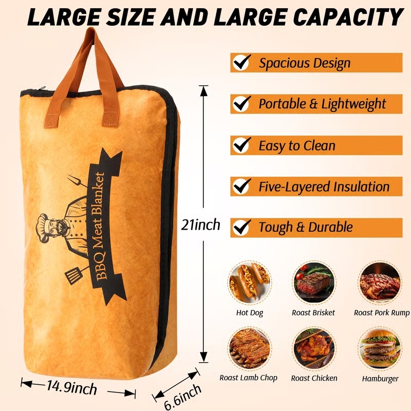 🔥 Elevate Your BBQ Game✨ BBQ Insulated bag - Keep Your Meat Juicy, Tender, and Full of Flavor! 🍖