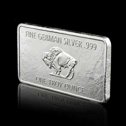 🔥 Final Hours! Only $16.98 - Buffalo Commemorative Silver Bar - 1 oz One Troy Ounce .999 Fine German Silver Bar