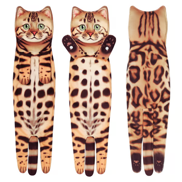 🎁 Early Christmas Sale 🎅 Funny Cat Hand Towels