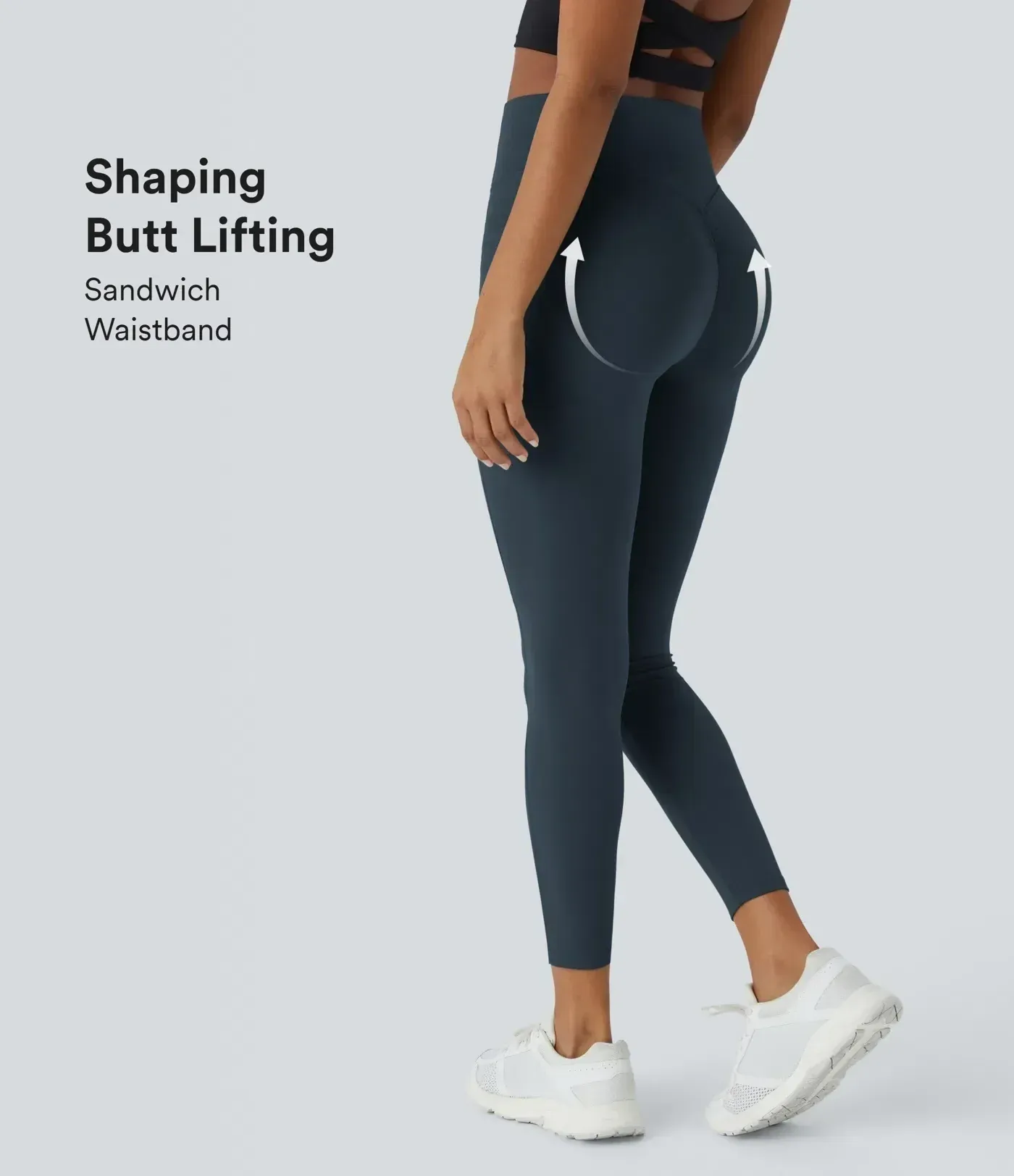 Waist Tummy Control Butt-Lifting Leggings with Pockets