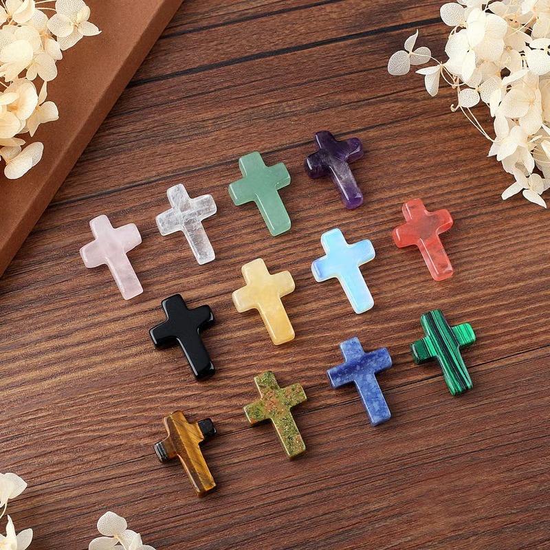 ✝️ Handmade Natural Crystal Crosses