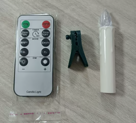 💥ON SALE💥10 Pack LED Flameless Taper Candles with Remote & Removable Clips🕯️✨