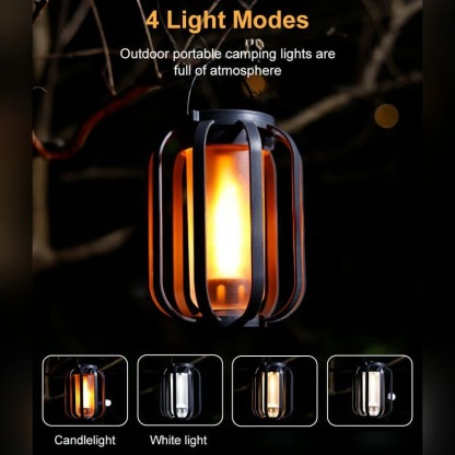 Solar lantern outdoor light with 4 Modes