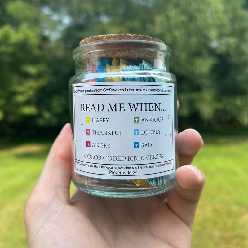 ✨✝️Inspirational prayer jar 🎁 A Reminder of God's Words💖