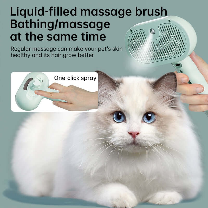 PET GROOMING COMB -COOL-MIST DESHEDDING BRUSH