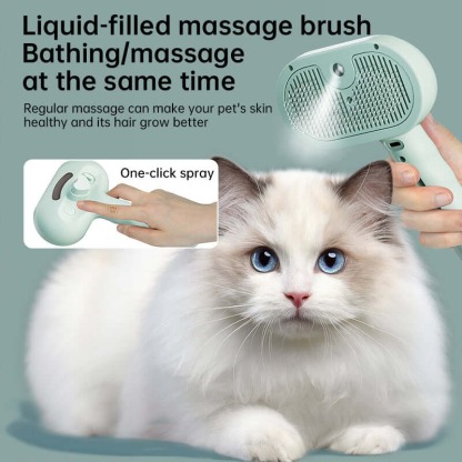 PET GROOMING COMB -COOL-MIST DESHEDDING BRUSH