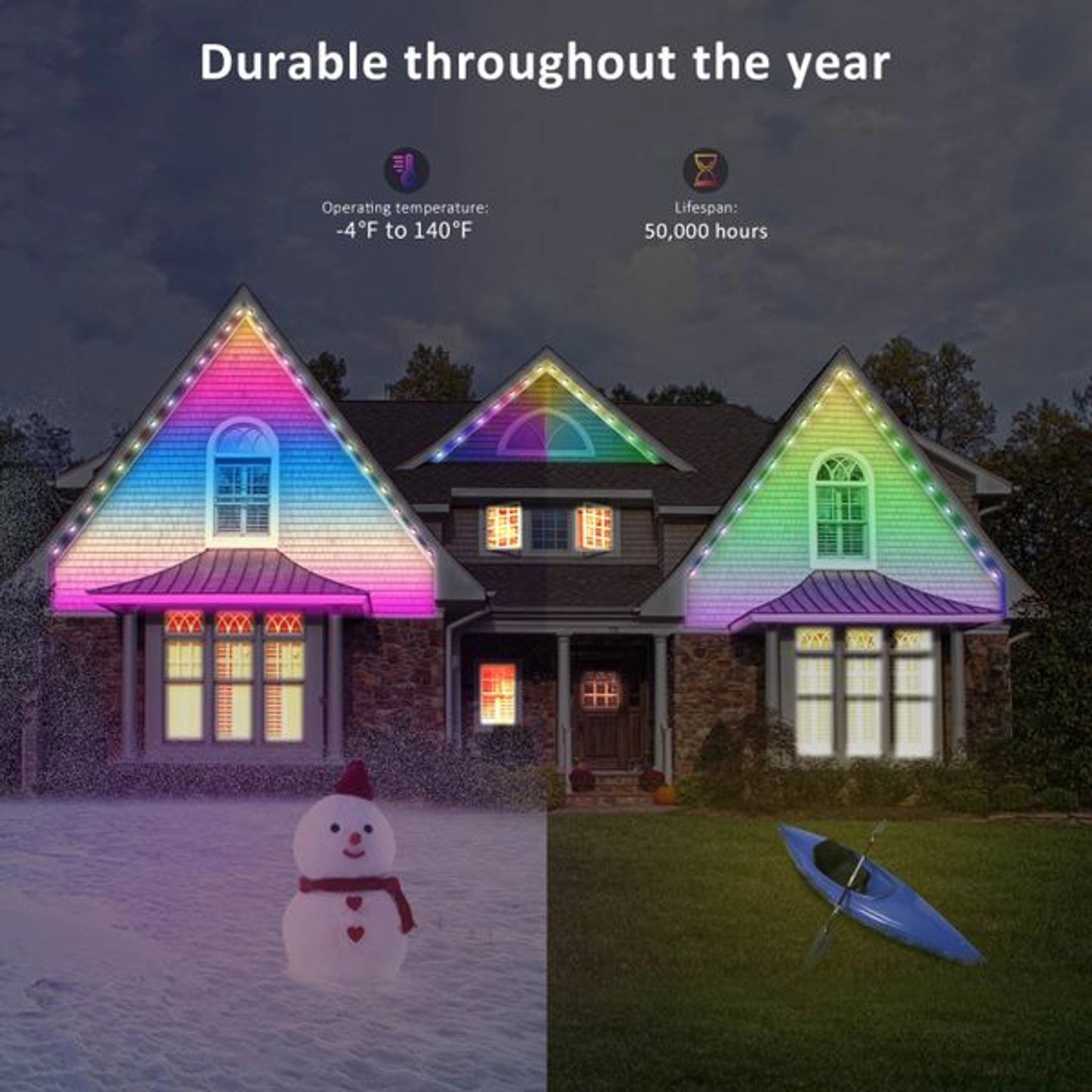 Smart Rainbow LED Permanent Outdoor Light - Smartlight ✨