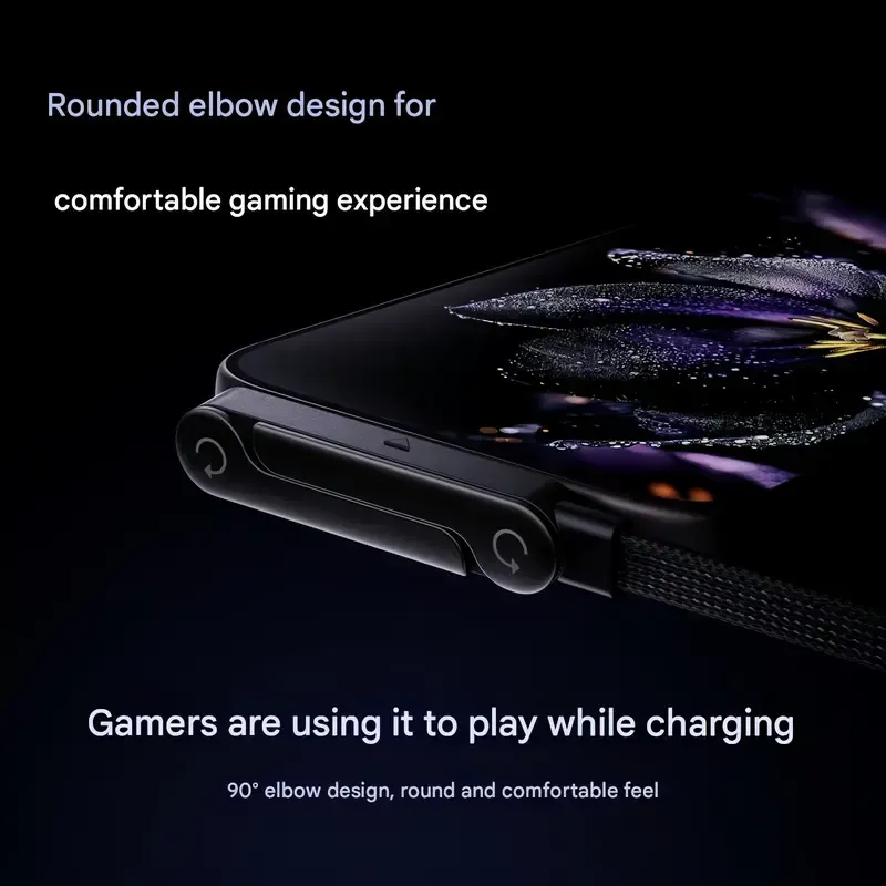 📱240W Braided Fast Charge Cable With Built-in Phone Stand