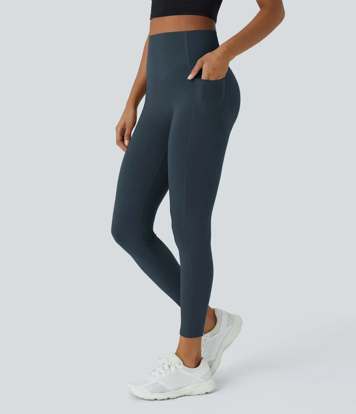 Waist Tummy Control Butt-Lifting Leggings with Pockets