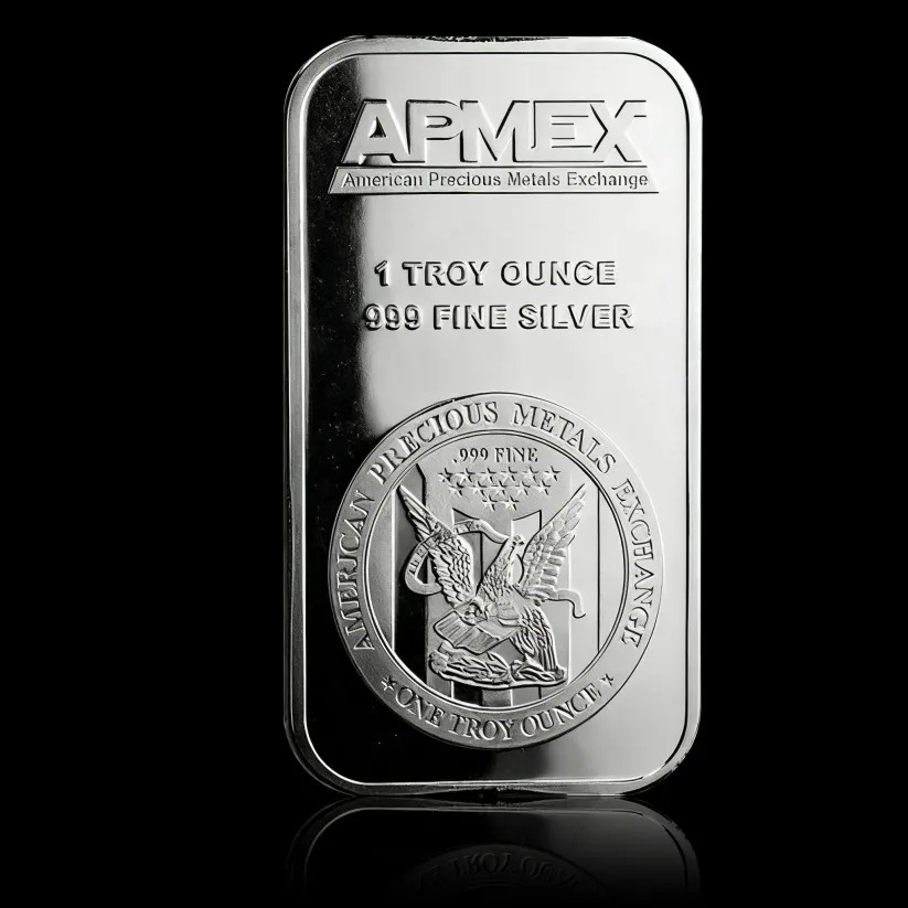 Last Day 60% OFF🔥🦅APMEX 1 oz .999 Fine Silver Bar – American Eagle Heritage for Collectors