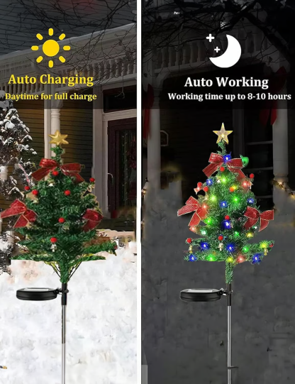 🎄Solar Christmas Trees Lights Outdoor Decoration Waterproof