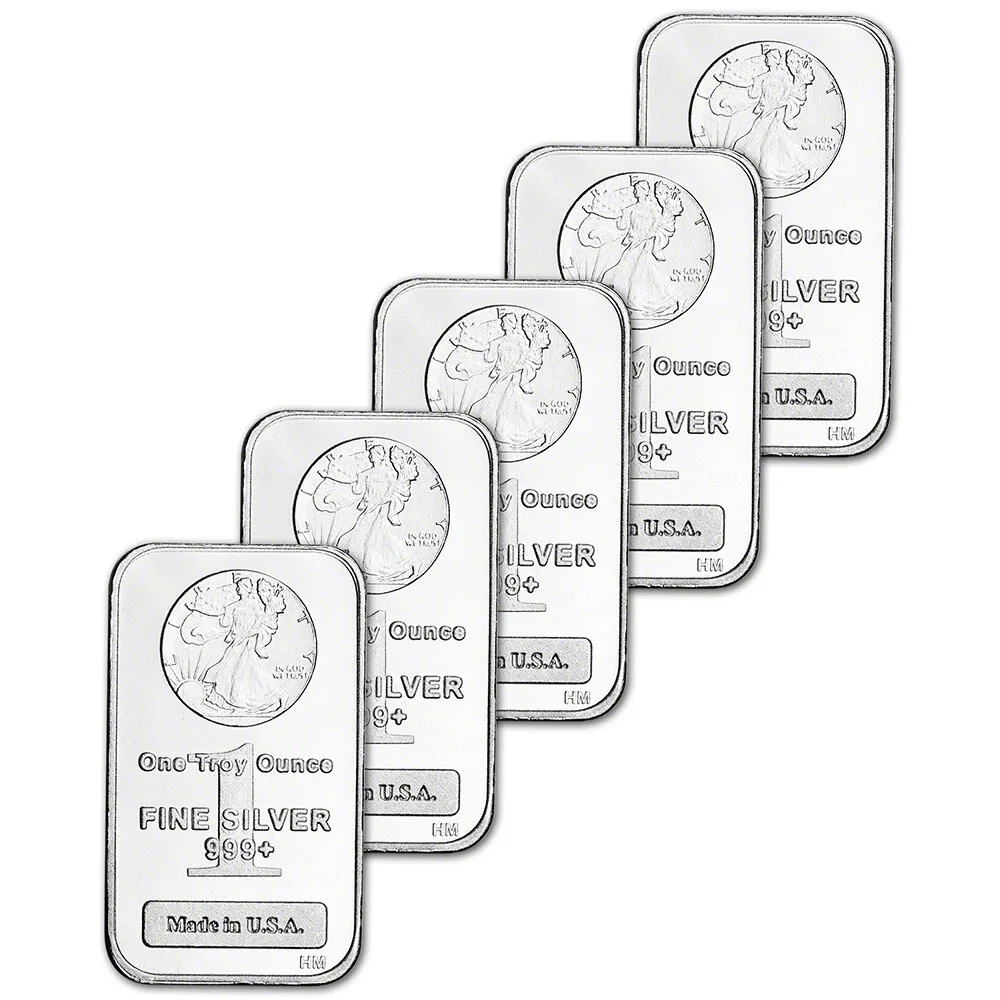 Last Day 60% OFF🔥 【 LOT OF 10 】1 Oz Walking Liberty Silver Bar