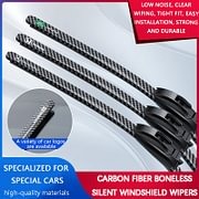 Carbon Fiber Boneless Silent Windshield Wipers – Make Your Driving Experience Stylish, Quiet And Clear!