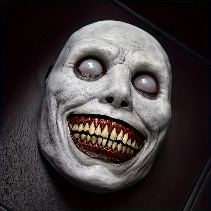 Scary Zombie Mask Set 🎭 Halloween Costume Accessory | Creepy Clown & Demon Design 👹 Lightweight & Breathable Plastic | Haunted House Party Essential 🎃